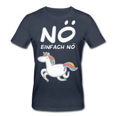 Nö Einhorn Bio-T-Shirt - Navy