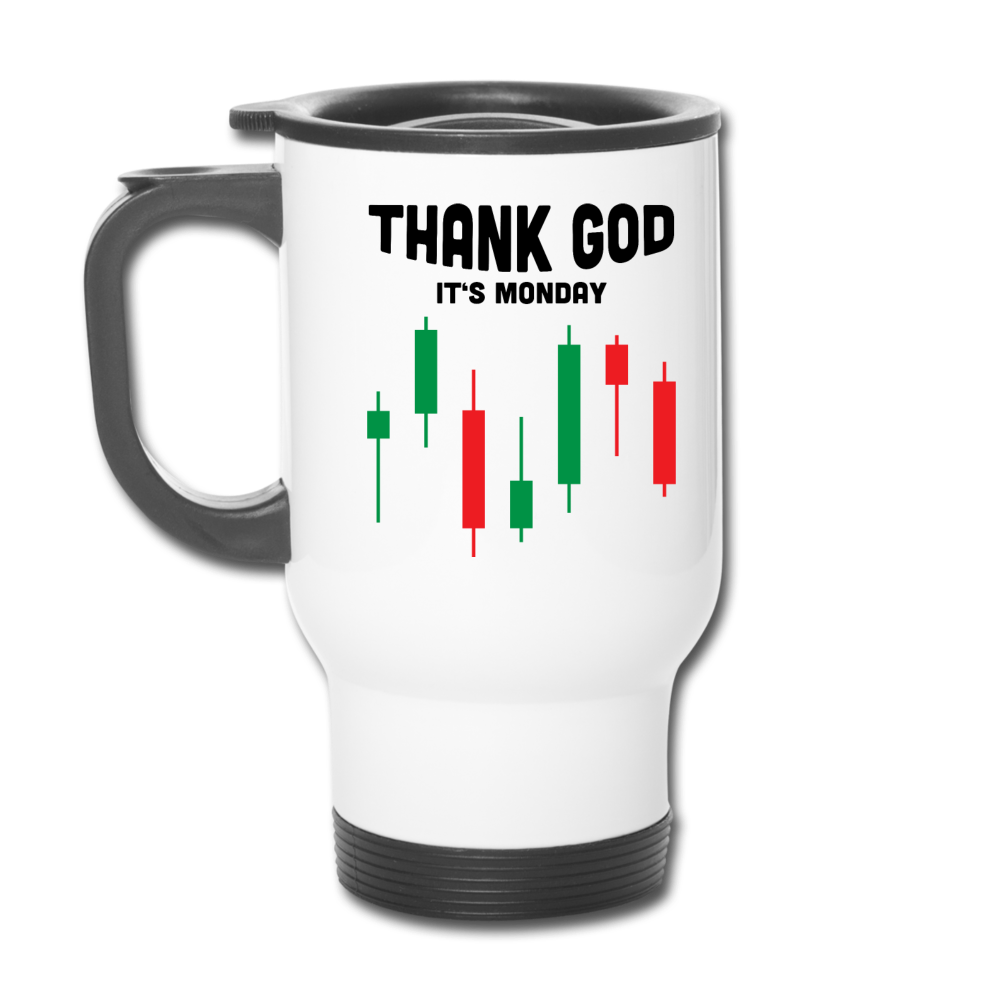 Thank God It's Monday | Reisetasse - Weiß
