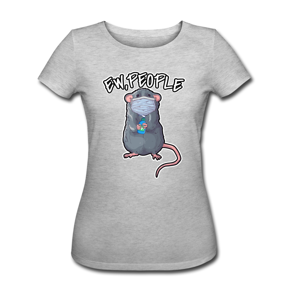 Ew People Ratte | Frauen Bio-T-Shirt - Grau meliert
