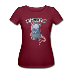 Ew People Ratte | Frauen Bio-T-Shirt - Burgunderrot