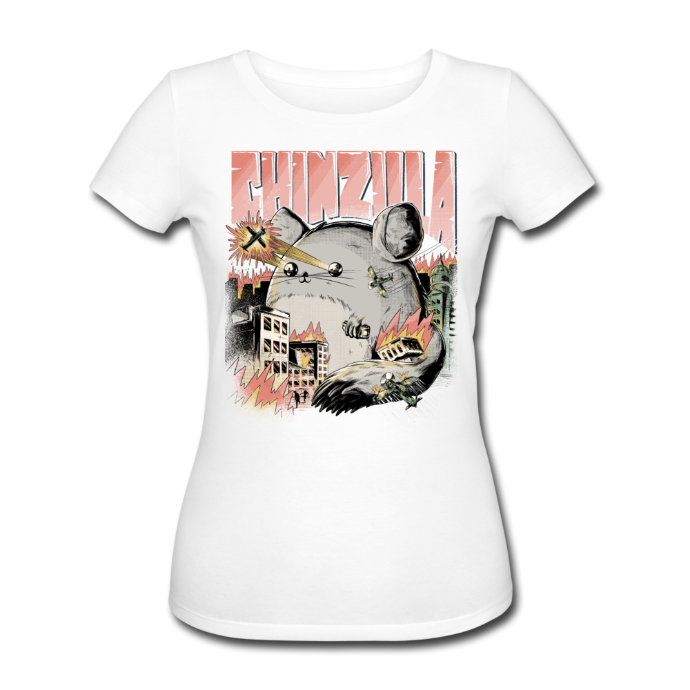 CHINZILLA | Frauen Bio-T-Shirt - Weiß