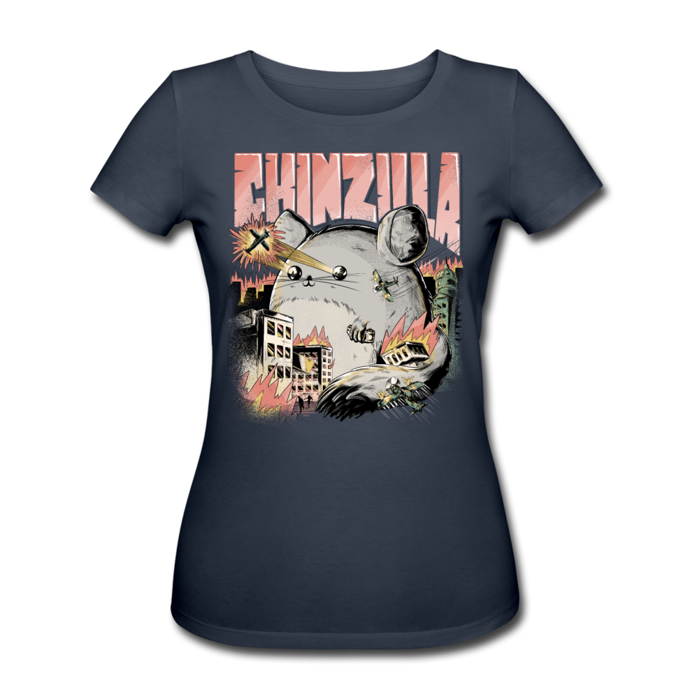 CHINZILLA | Frauen Bio-T-Shirt - Navy