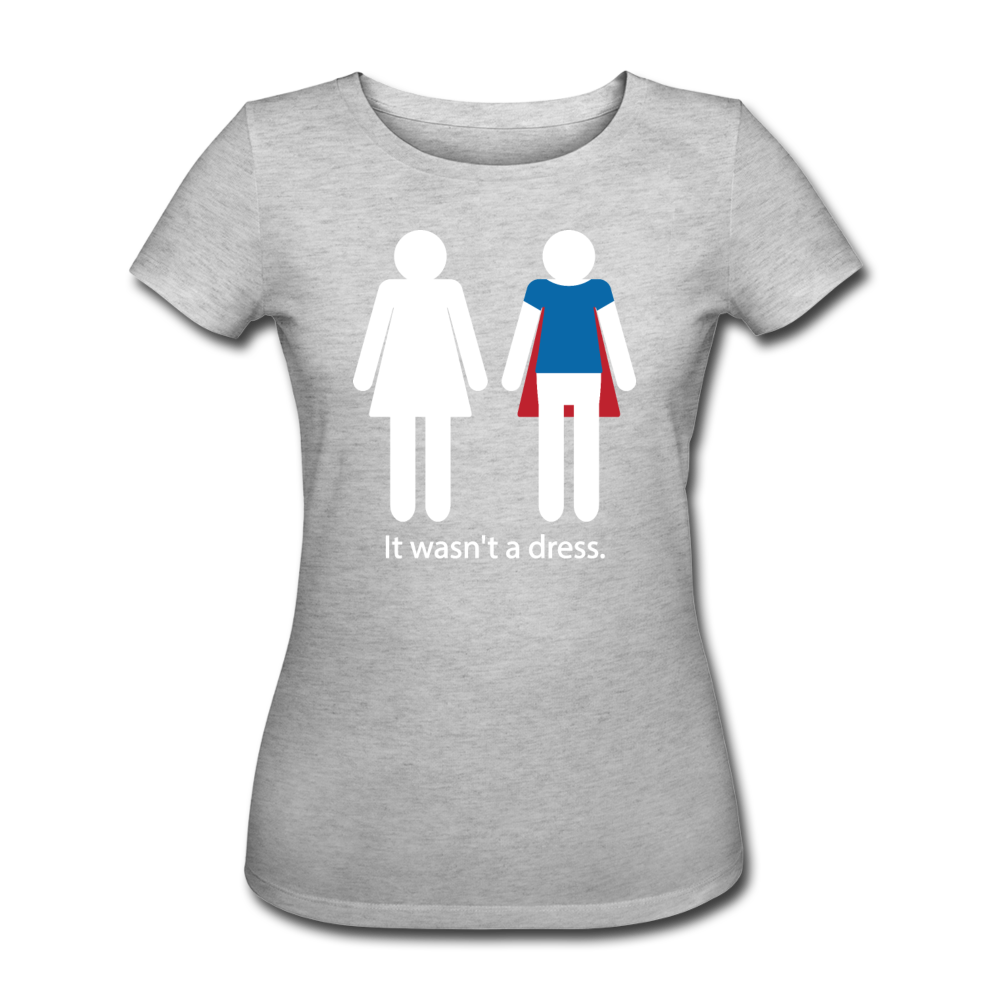 It wasn't a dress | Frauen Bio-T-Shirt - Grau meliert