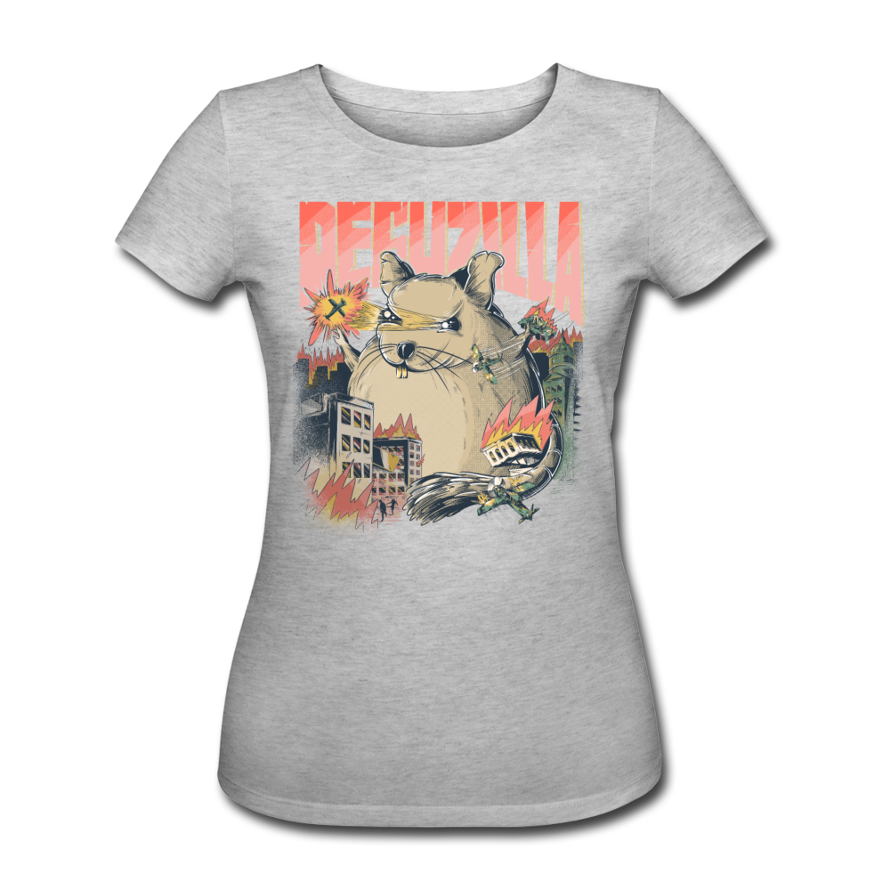 DEGUZILLA | Frauen Bio-T-Shirt - Grau meliert