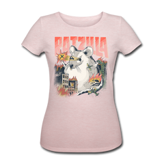 RATZILLA | Frauen Bio-T-Shirt - Rosa-Creme meliert