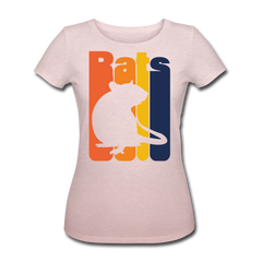 RATS | Frauen Bio-T-Shirt - Rosa-Creme meliert