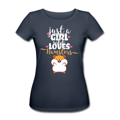 Just A Girl Who Loves Hamsters | Frauen Bio-T-Shirt - Navy
