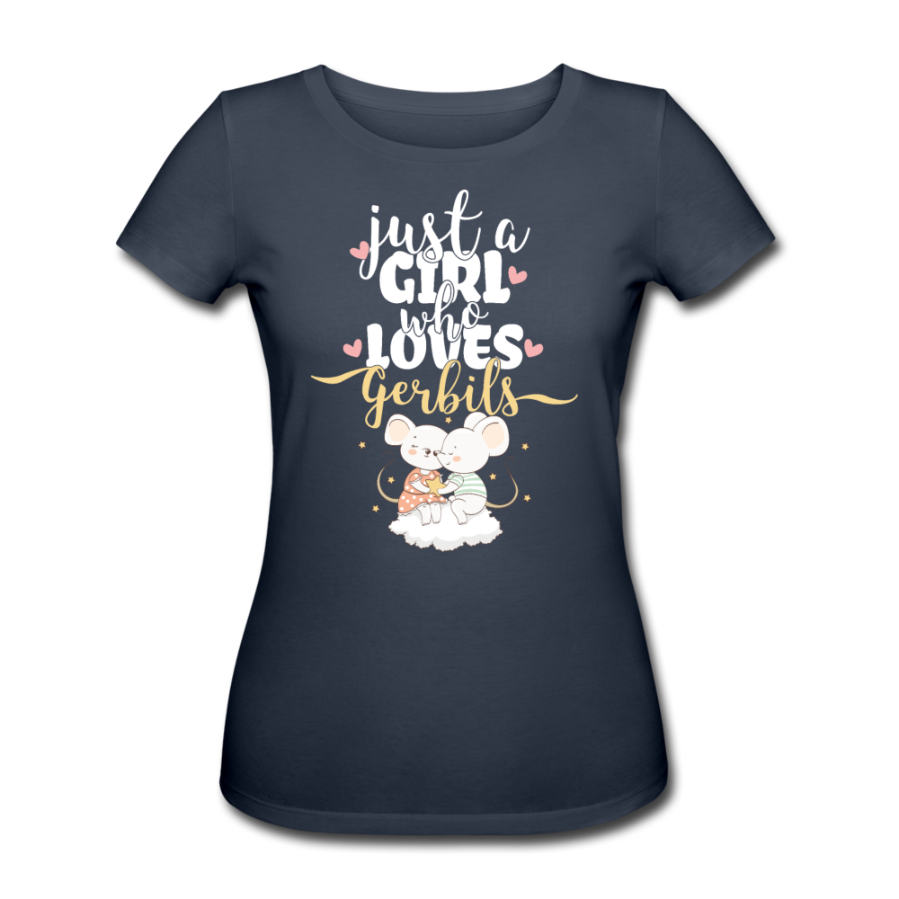 Just A Girl Who Loves Gerbils | Frauen Bio-T-Shirt - Navy