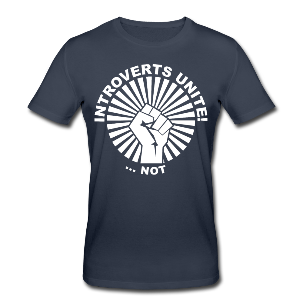 Introverts United ...not Bio-T-Shirt - Navy