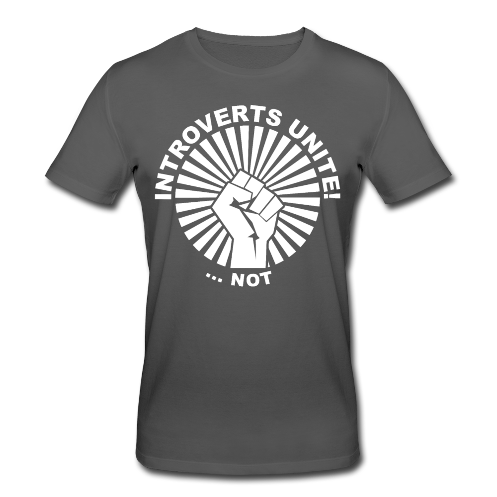 Introverts United ...not Bio-T-Shirt - Anthrazit