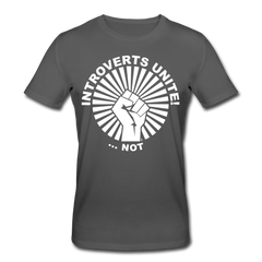 Introverts United ...not Bio-T-Shirt - Anthrazit