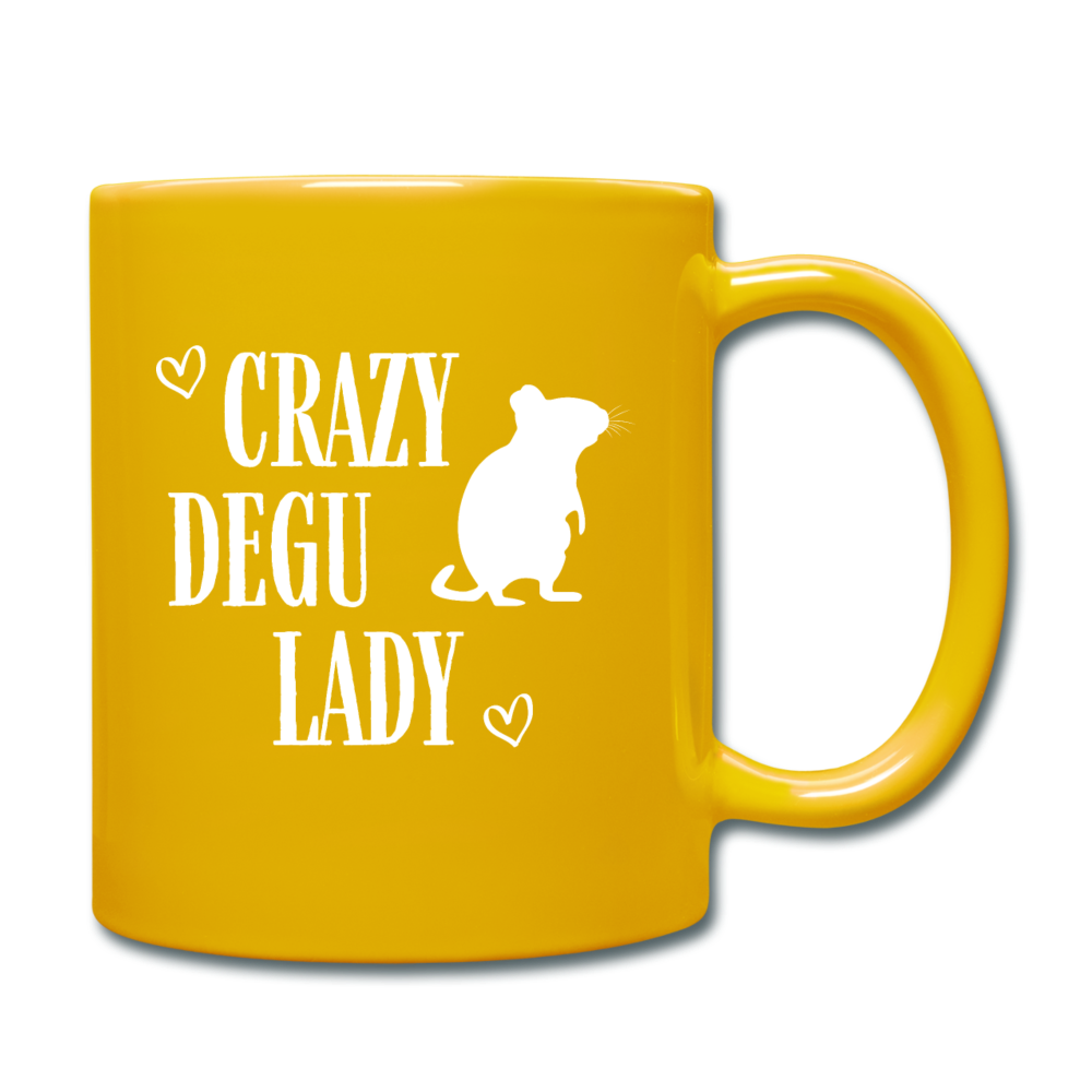 Crazy Degu Lady | Tasse einfarbig - Sonnengelb