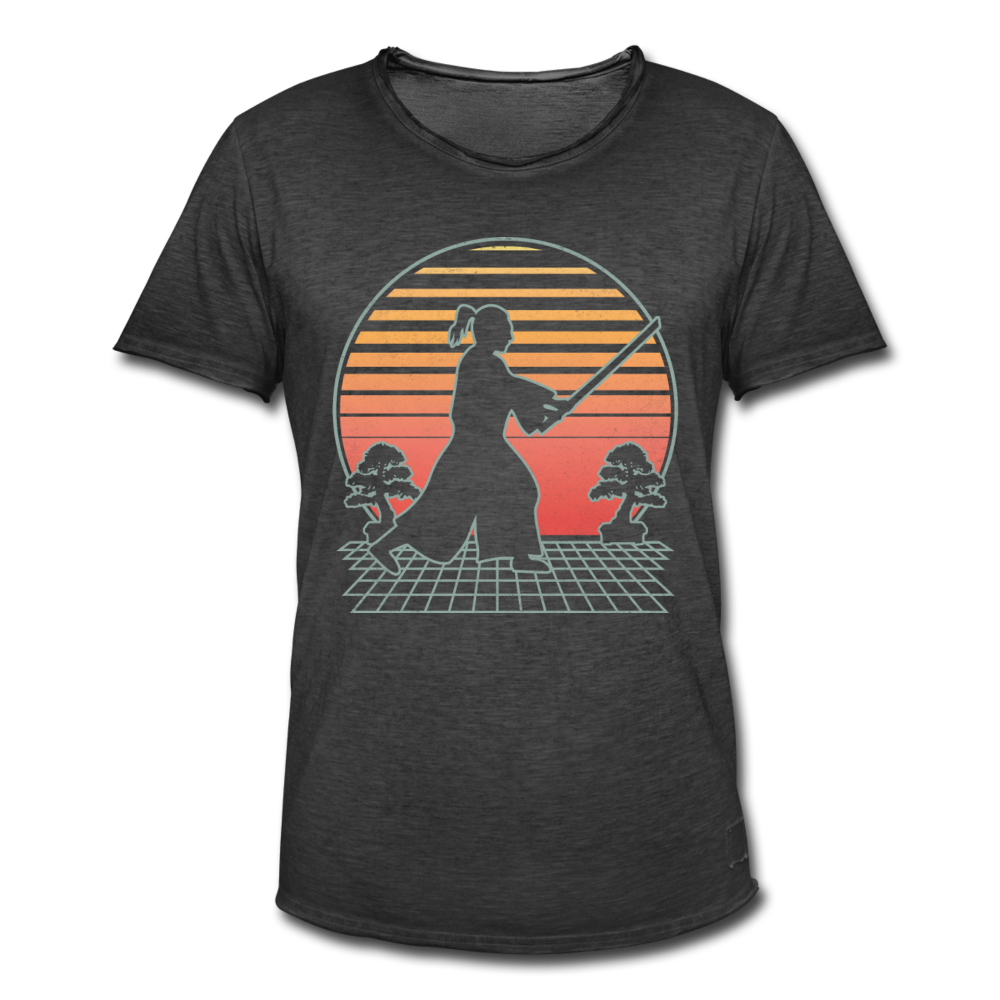 Samurai I | Männer Vintage T-Shirt - Vintage Schwarz