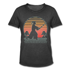 Samurai I | Männer Vintage T-Shirt - Vintage Schwarz