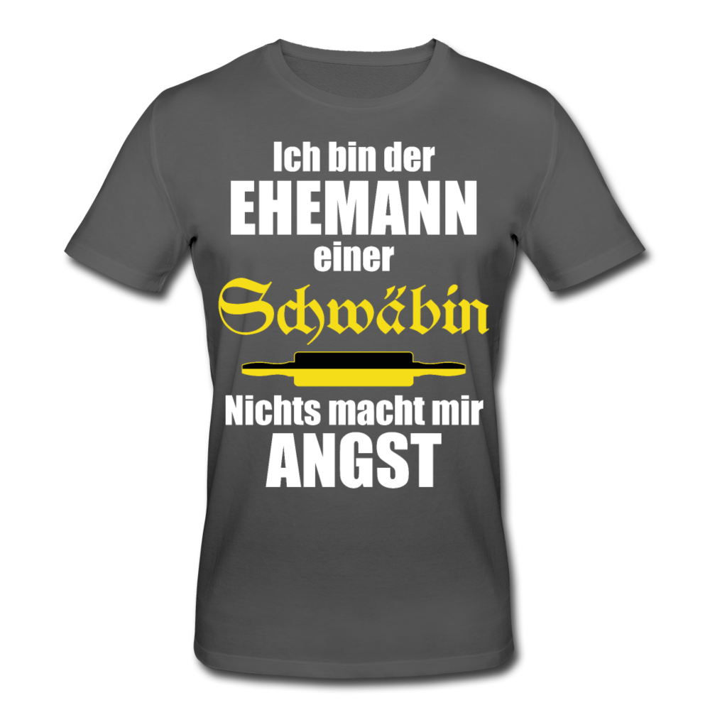 Ehemann einer Schwäbin | Männer Bio-T-Shirt - Anthrazit