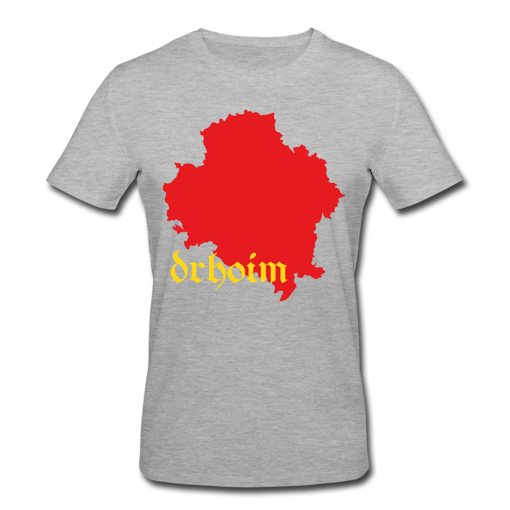 drhoim | Männer Bio-T-Shirt - Grau meliert