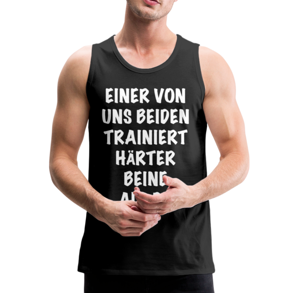 Beine trainieren | Männer Premium Tank Top - Schwarz