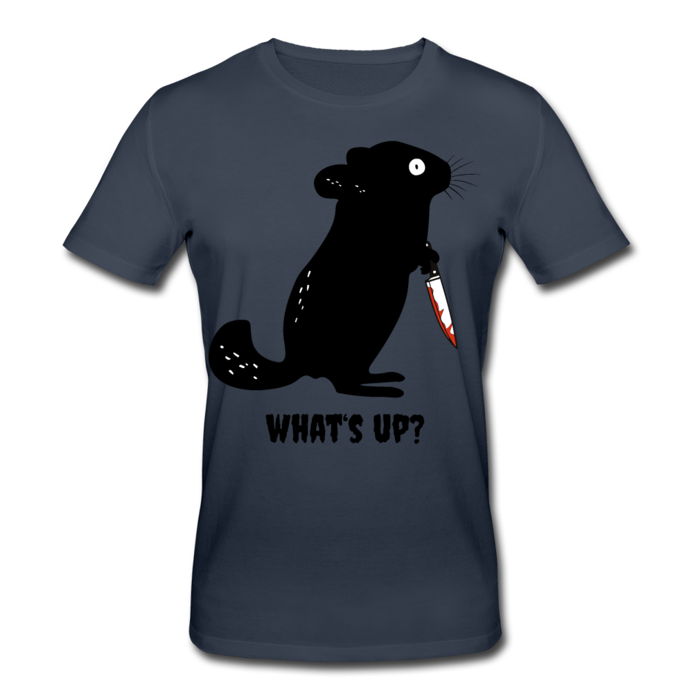 What's up Chinchilla | Männer Bio-T-Shirt - Navy