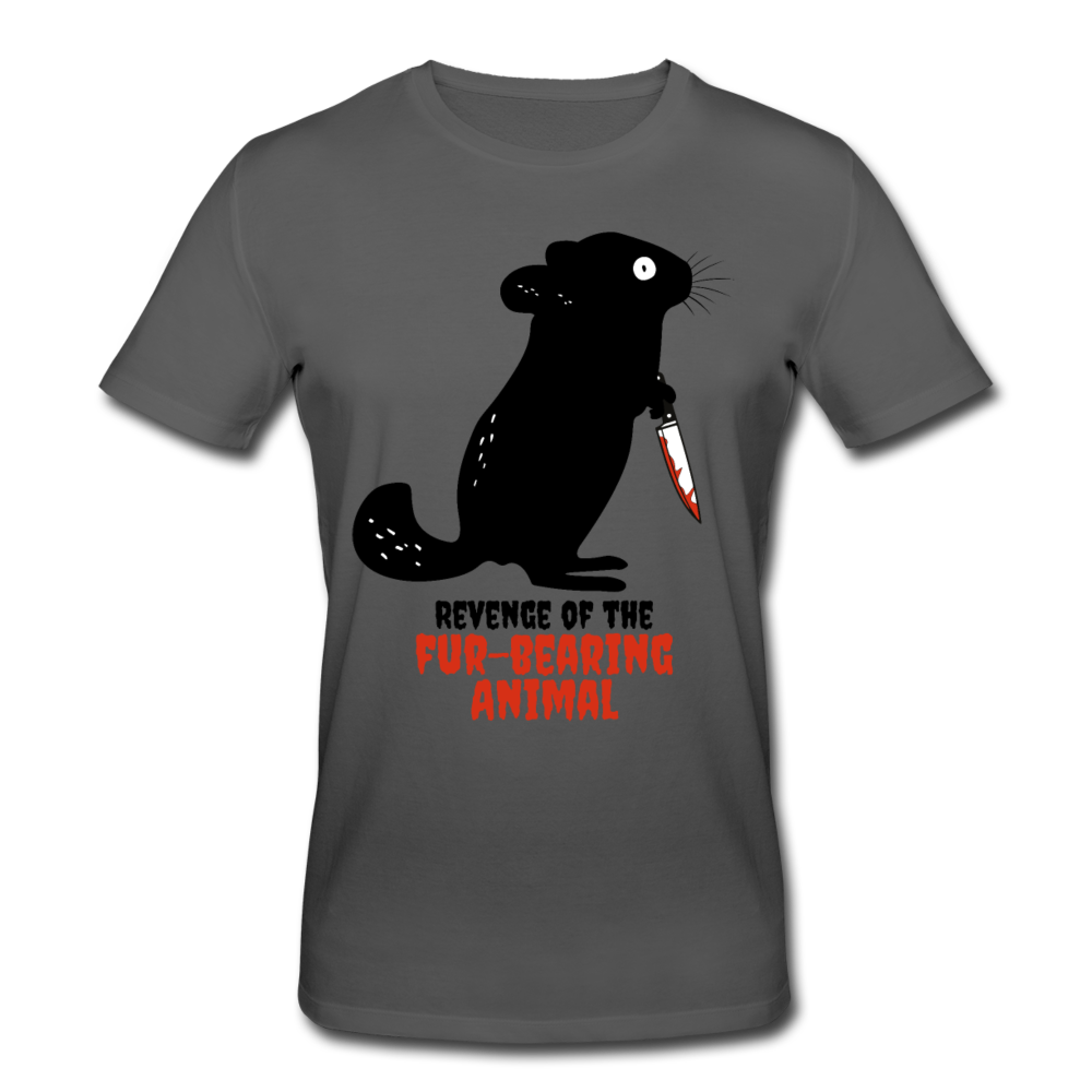 Revenge Chinchilla | Männer Bio T-Shirt - Anthrazit