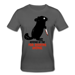 Revenge Chinchilla | Männer Bio T-Shirt - Anthrazit
