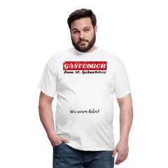 Gästebuch 50 | Männer T-Shirt - Weiß