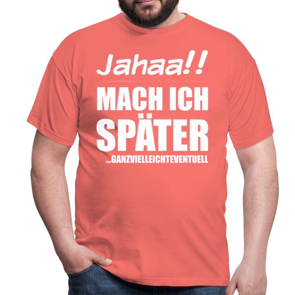Ganzvielleichteventuell | Männer T-Shirt - Koralle