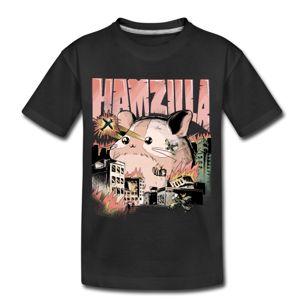 Hamzilla | Teenager Premium Bio T-Shirt - Schwarz