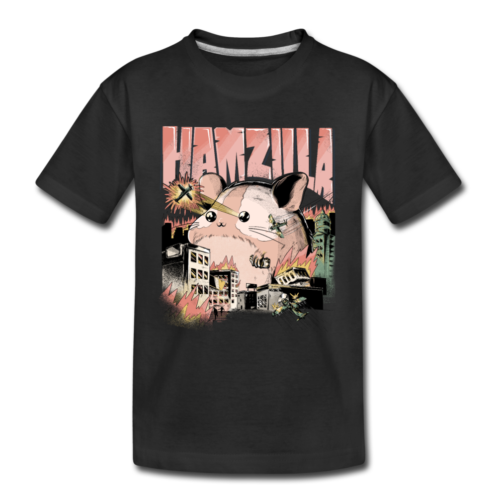 Hamzilla | Kinder Premium Bio T-Shirt - Schwarz