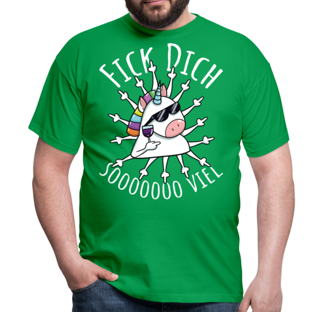 Fick Dich Einhorn | Männer T-Shirt - Kelly Green