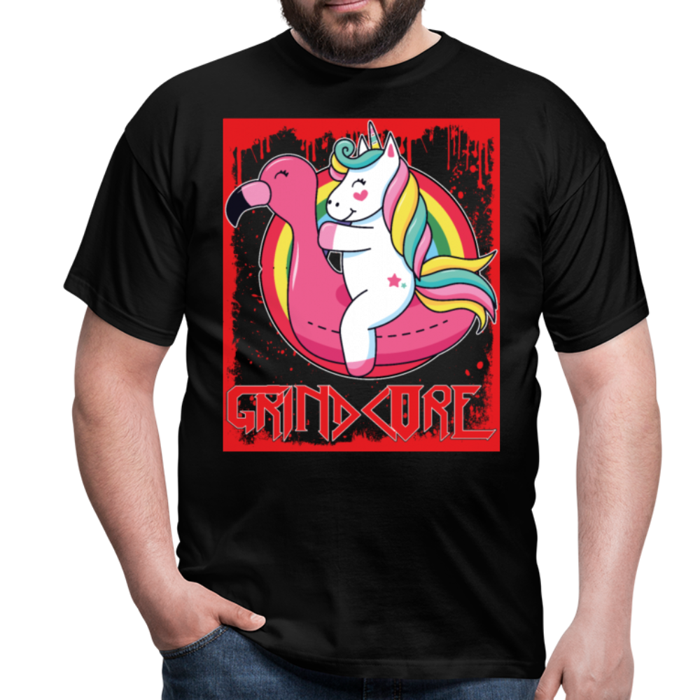 Grindcore Unicorn | Männer T-Shirt - Schwarz