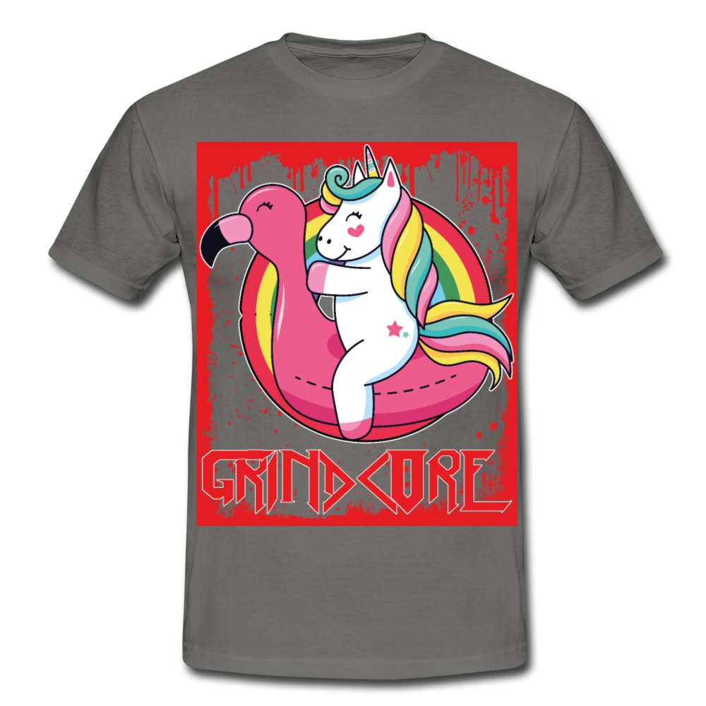 Grindcore Unicorn | Männer T-Shirt - Graphit