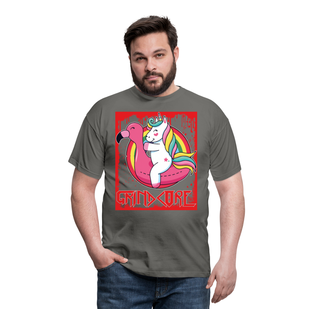 Grindcore Unicorn | Männer T-Shirt - Graphit