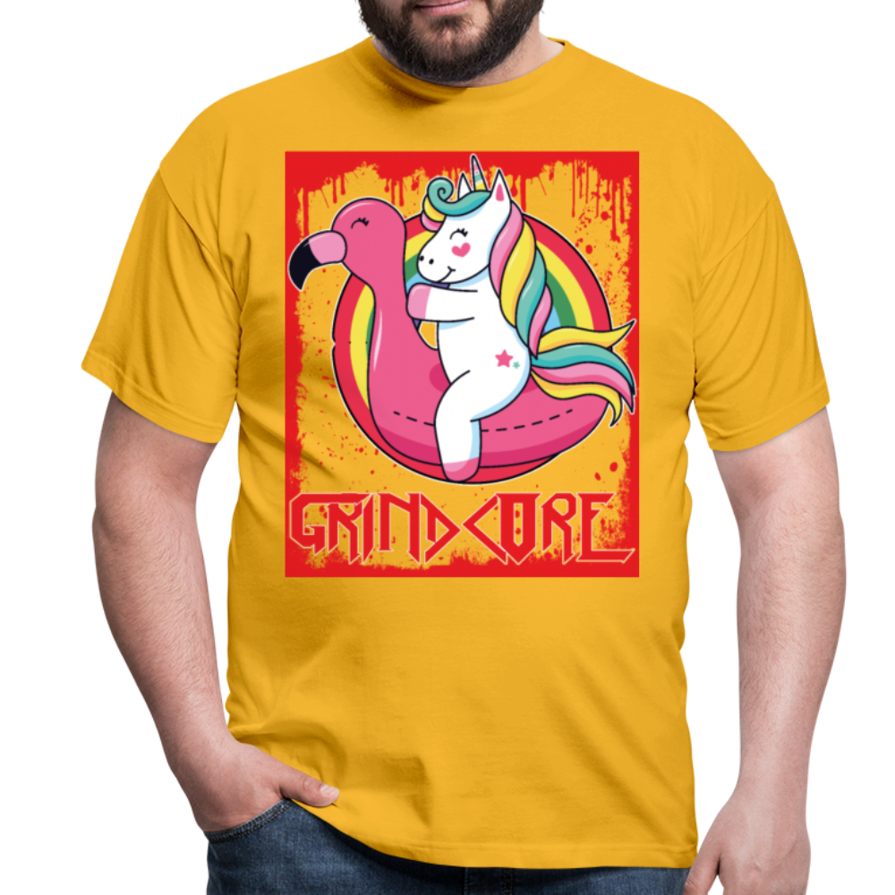 Grindcore Unicorn | Männer T-Shirt - Gelb