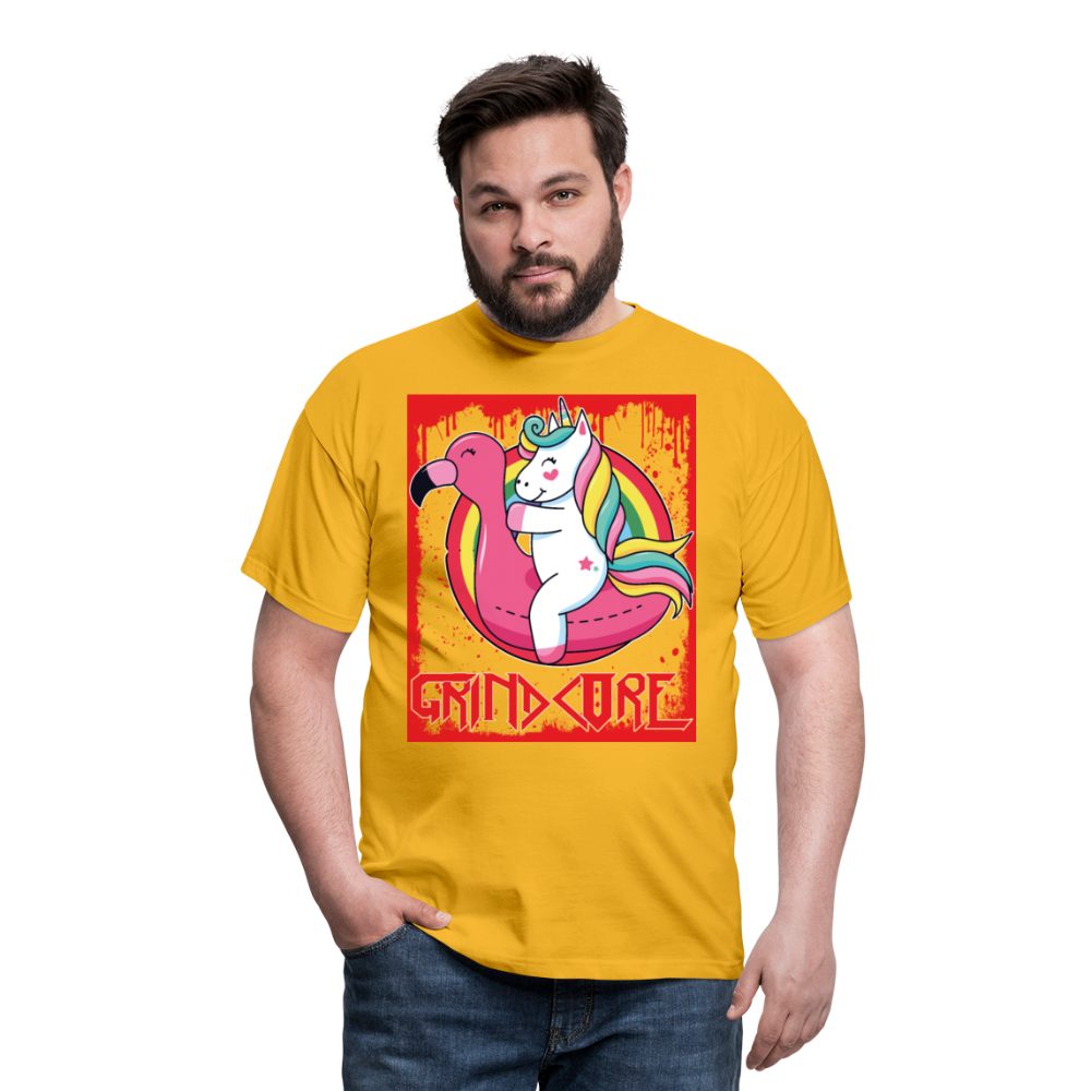 Grindcore Unicorn | Männer T-Shirt - Gelb