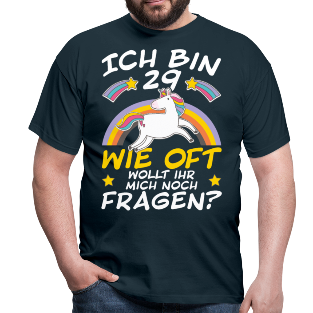 29 Einhorn | Männer T-Shirt - Navy