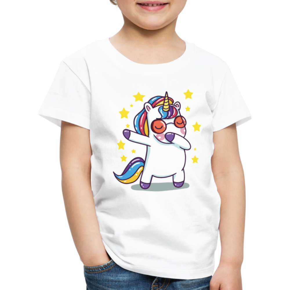 Dab Einhorn | Kinder Premium T-Shirt - Weiß