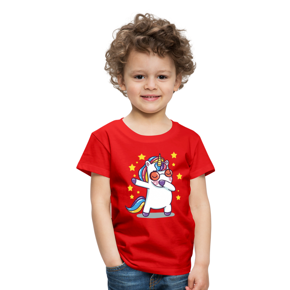 Dab Einhorn | Kinder Premium T-Shirt - Rot