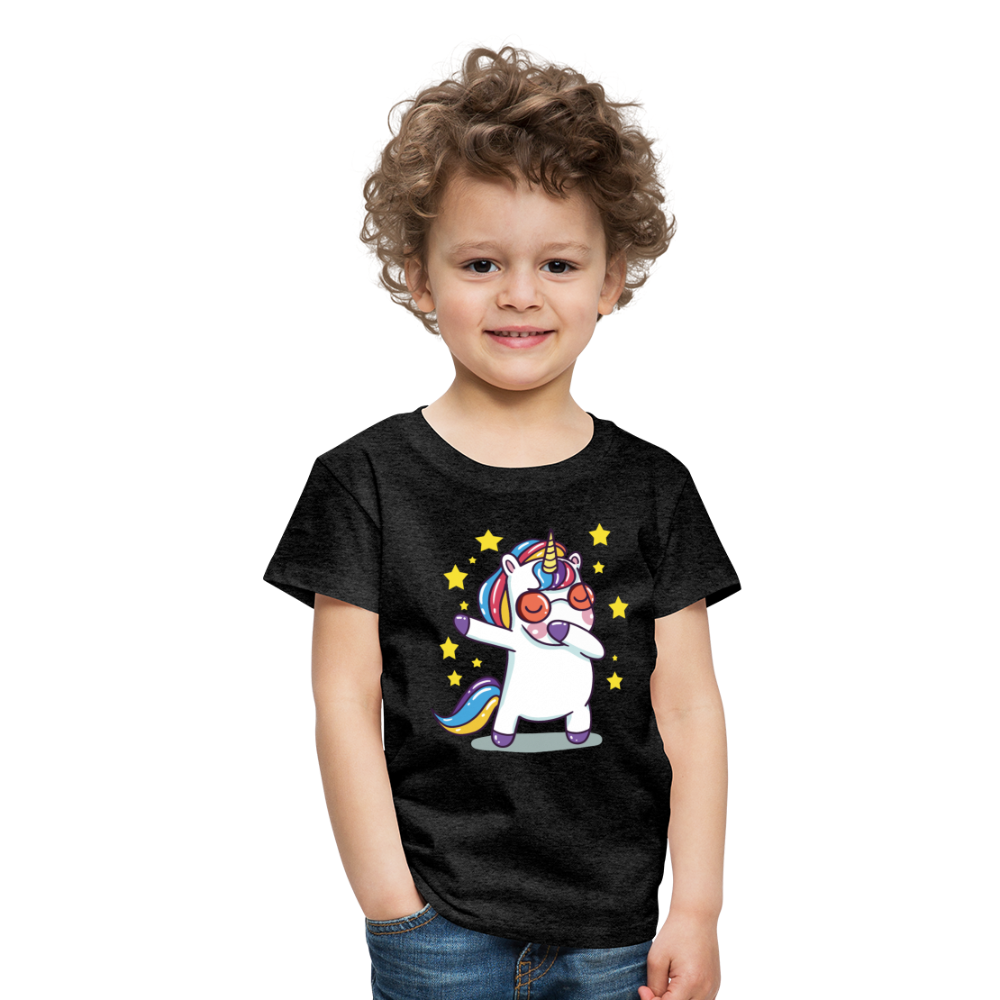 Dab Einhorn | Kinder Premium T-Shirt - Anthrazit