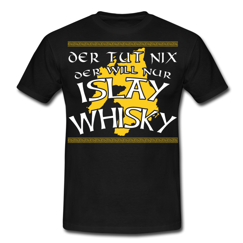 Tut nix Islay Whisky | Männer T-Shirt - Schwarz