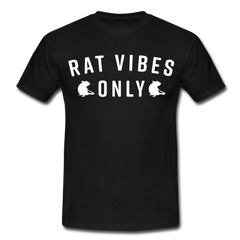 Rat Vibes Only | Männer T-Shirt - Schwarz