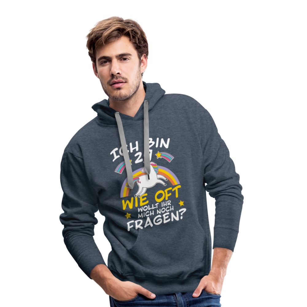 Men’s Premium Hoodie - Jeansblau