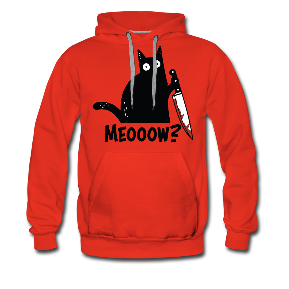 Meow Murder Cat | Men’s Premium Hoodie - Rot