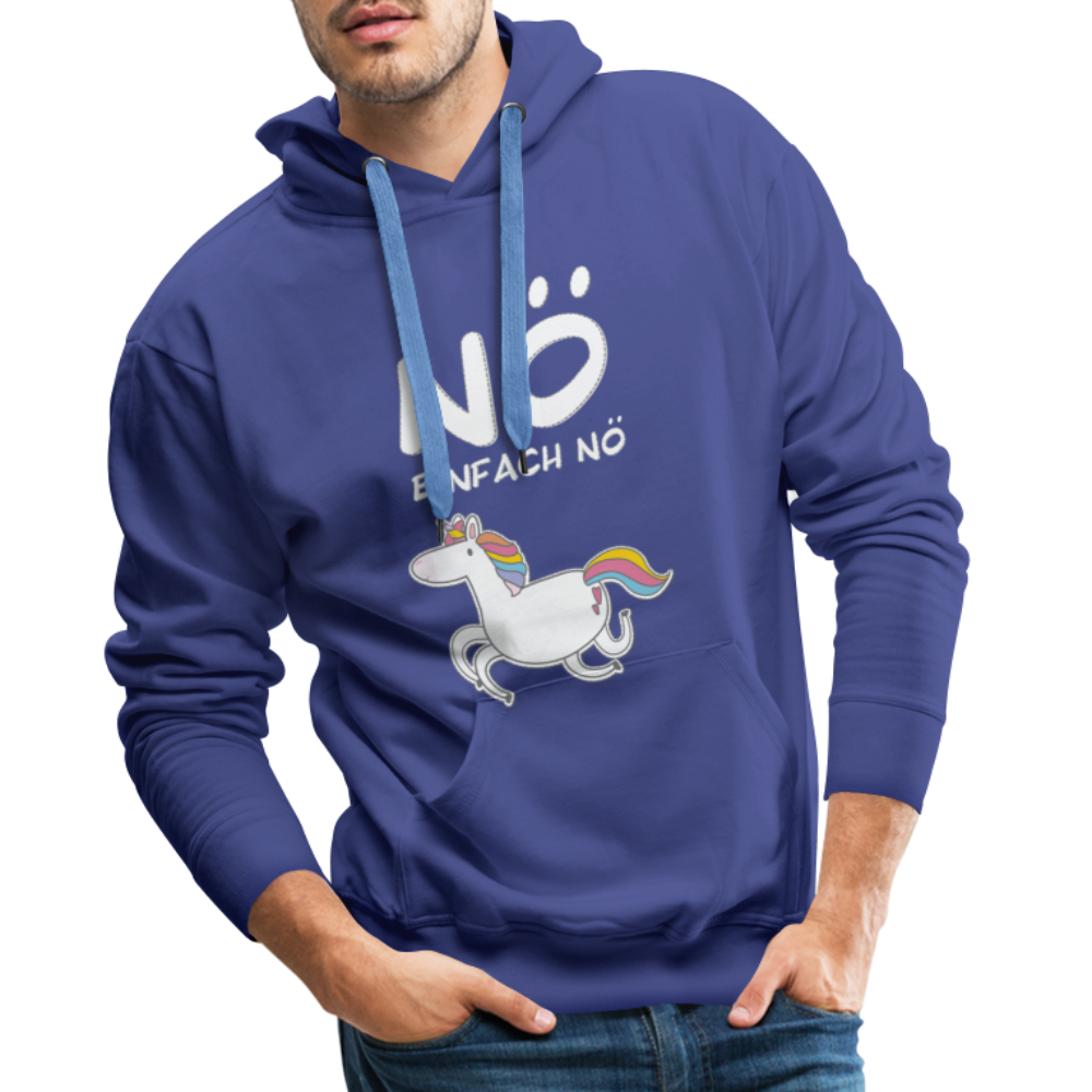 Nö Einhorn | Men’s Premium Hoodie - Königsblau