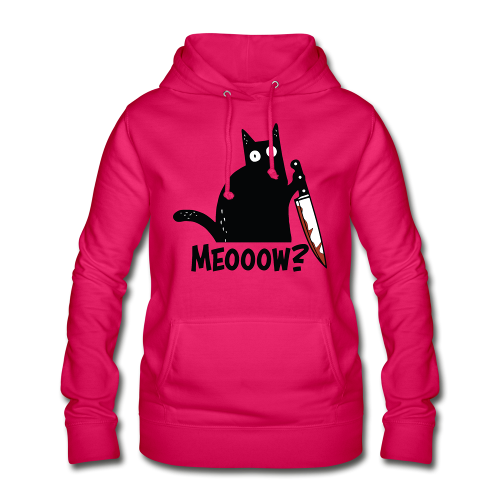 Meow Murder Cat | Frauen Hoodie - dunkles Pink