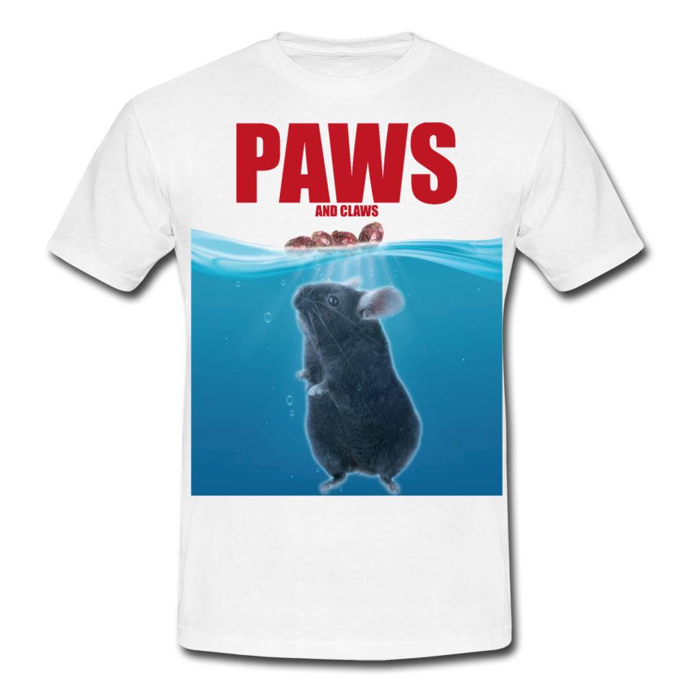 Paws Chinchilla | Männer T-Shirt - Weiß