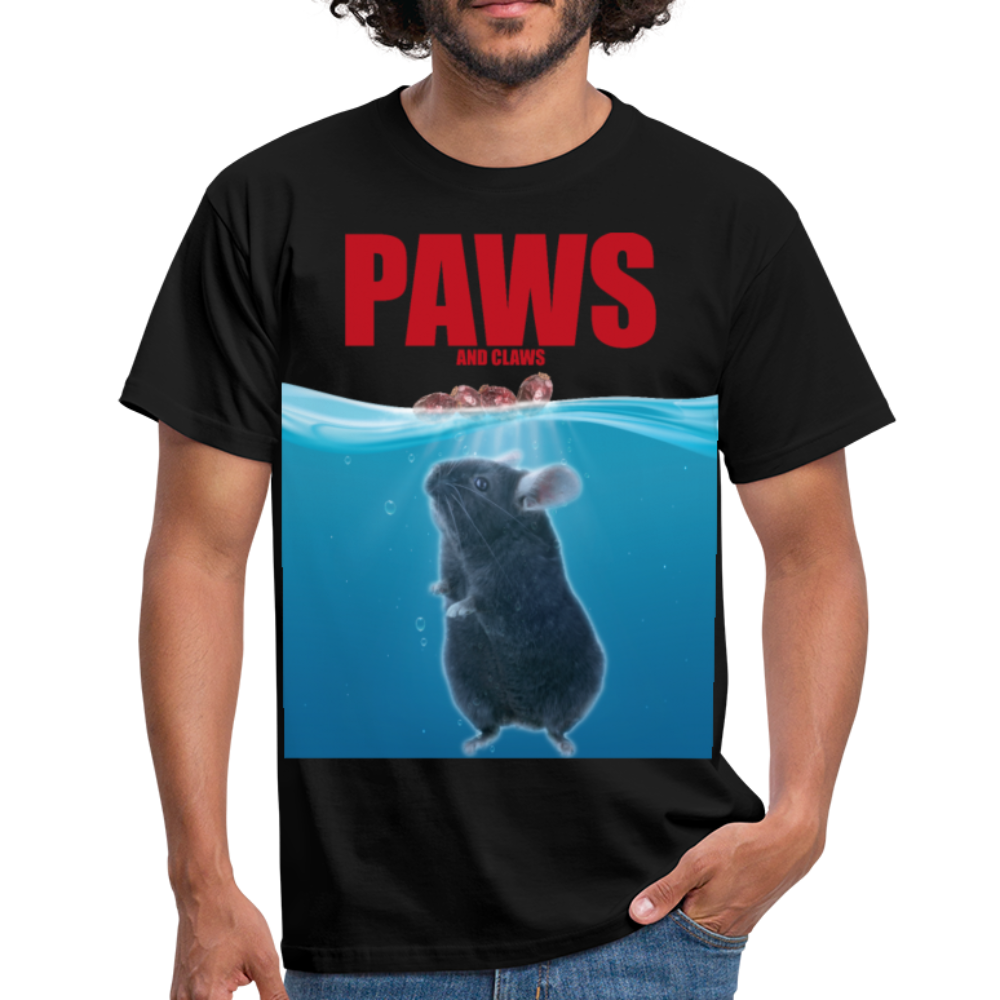 Paws Chinchilla | Männer T-Shirt - Schwarz