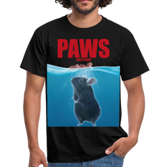 Paws Chinchilla | Männer T-Shirt - Schwarz