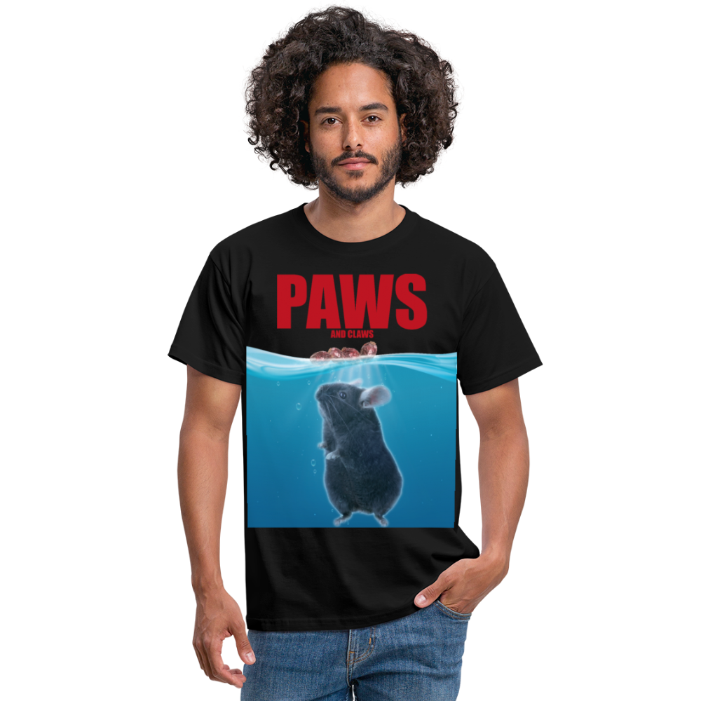 Paws Chinchilla | Männer T-Shirt - Schwarz
