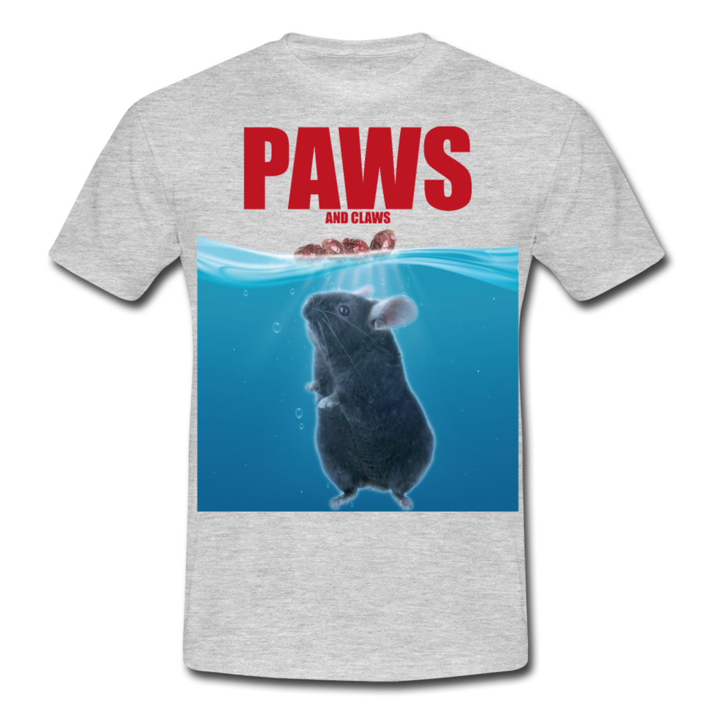 Paws Chinchilla | Männer T-Shirt - Grau meliert