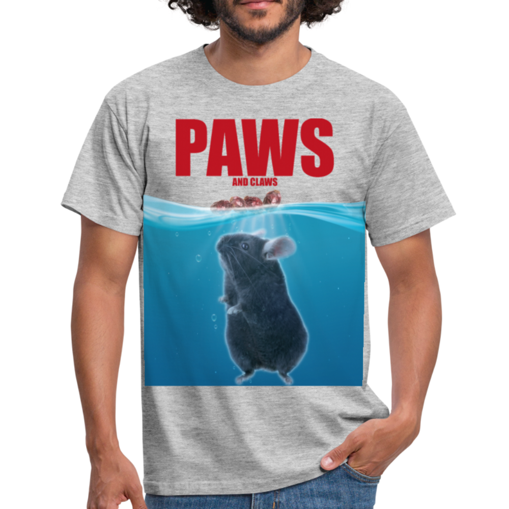 Paws Chinchilla | Männer T-Shirt - Grau meliert
